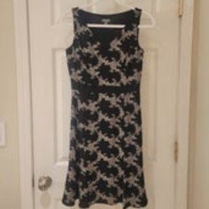Ann Taylor Fit & Flare Silk Dress     EUC